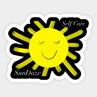 Self Care SunDaze sunshine t-shirt Sticker